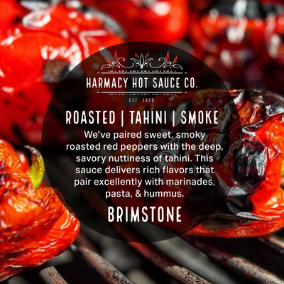 Salsa de Tahini y Pimiento Rojo Asado Brimstone (9oz)