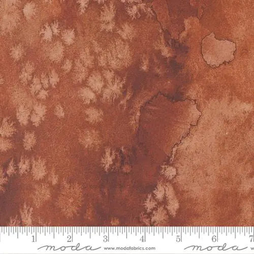 Brown Red Wood Flow Basic Watercolor Fabric - 44"/45" Per Yard
