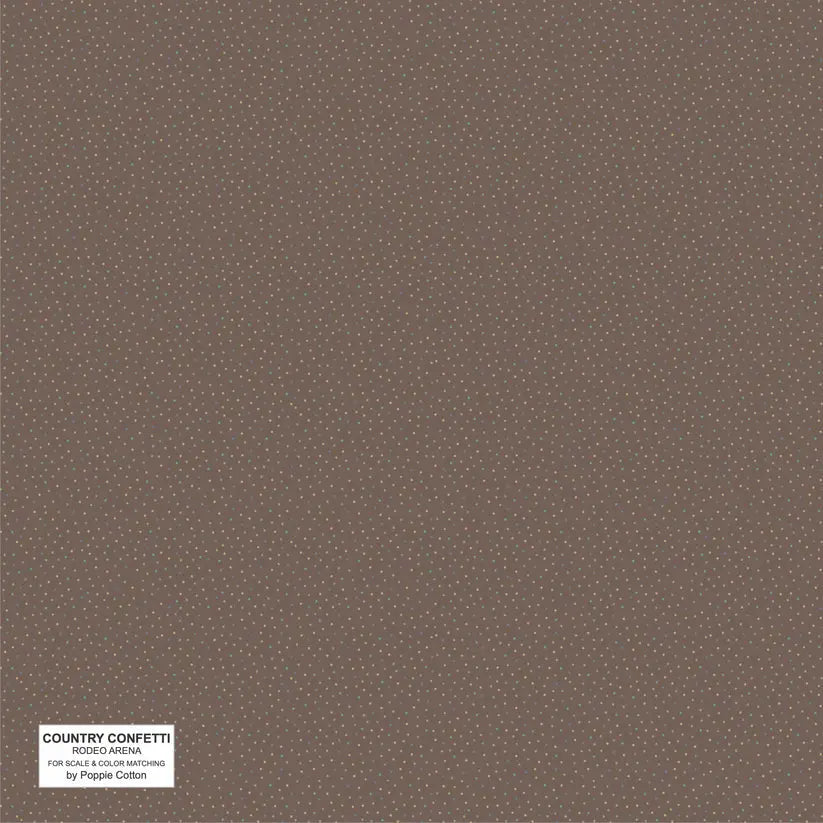 Brown Rodeo Arena Cotton Fabric - 44"/45" Per Yard
