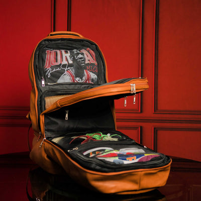 Brown Leather Luxury Patented Carry-On Bag