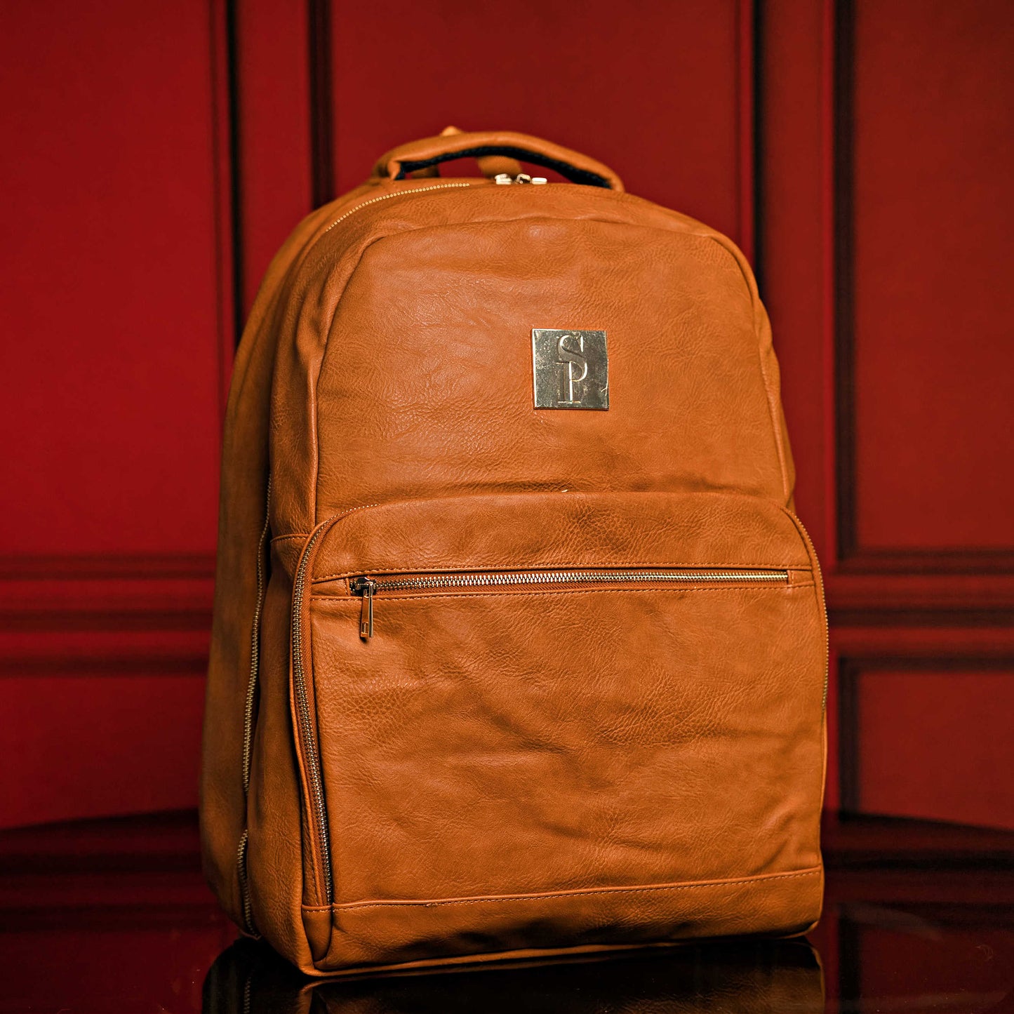 Bolso de viaje de cuero marrón de primera calidad