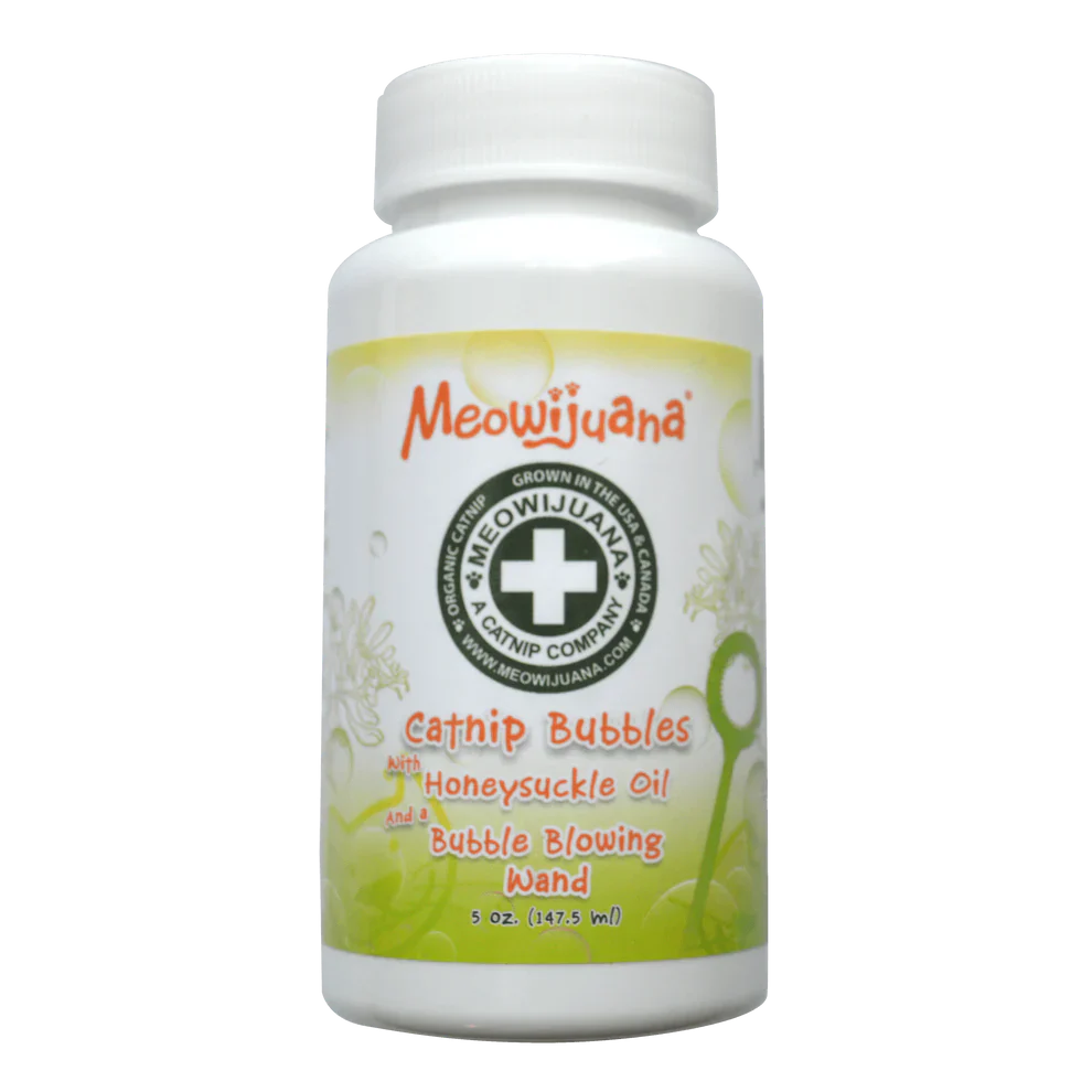 Meowijuana Catnip con Burbujas de Madreselva - 5oz