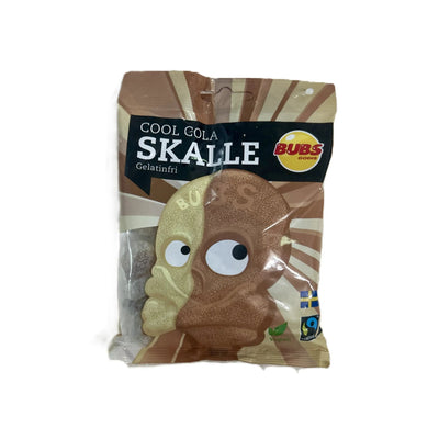 Bubs Cool Cola Skulls – Tangy Cola Gummies 90g Bag