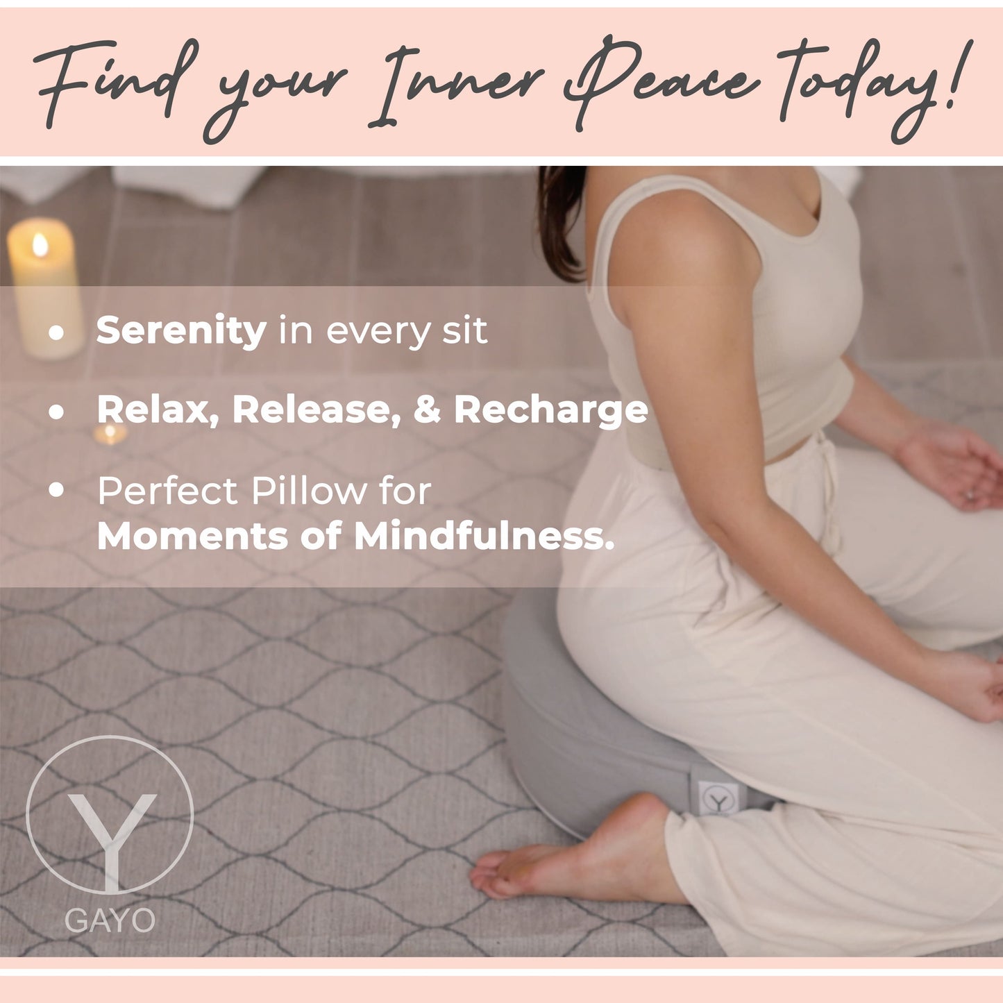 Sustainable Buckwheat Meditation Cushion for Enhanced Comfort - Korvel