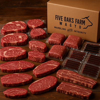 Five Oaks Eighth – Wagyu Steak & Snack Collection