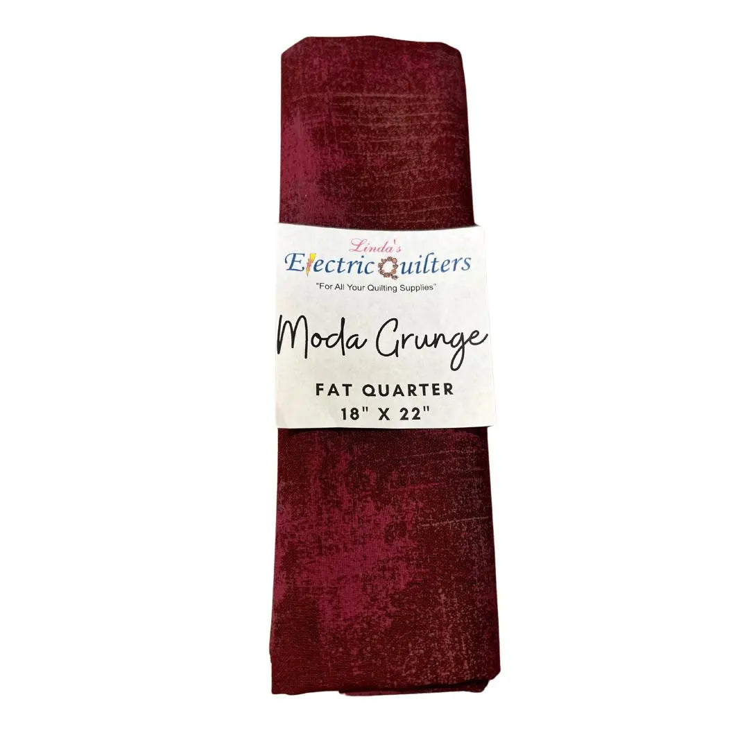 Burgundy Moda Grunge Fat Quarter - Premium Cotton Fabric