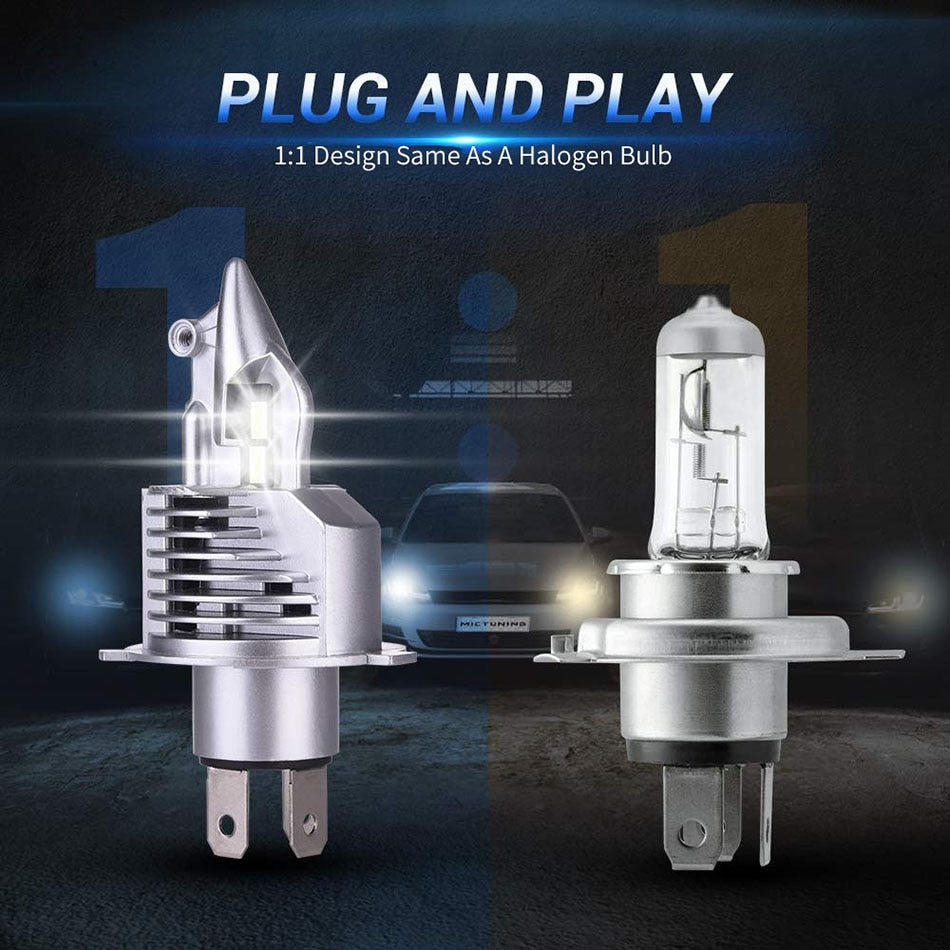 Bombillas de faros LED KAFOLEE H4 9003 HB2 - 16000LM