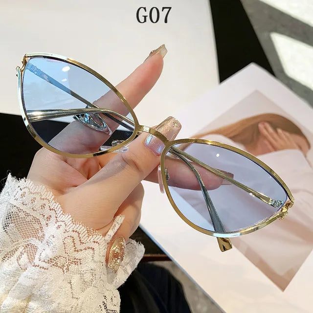 Lunettes de soleil tendance en forme de chat pour femmes - Style vintage de luxe