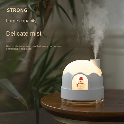 Snowy House Night Light Humidifier