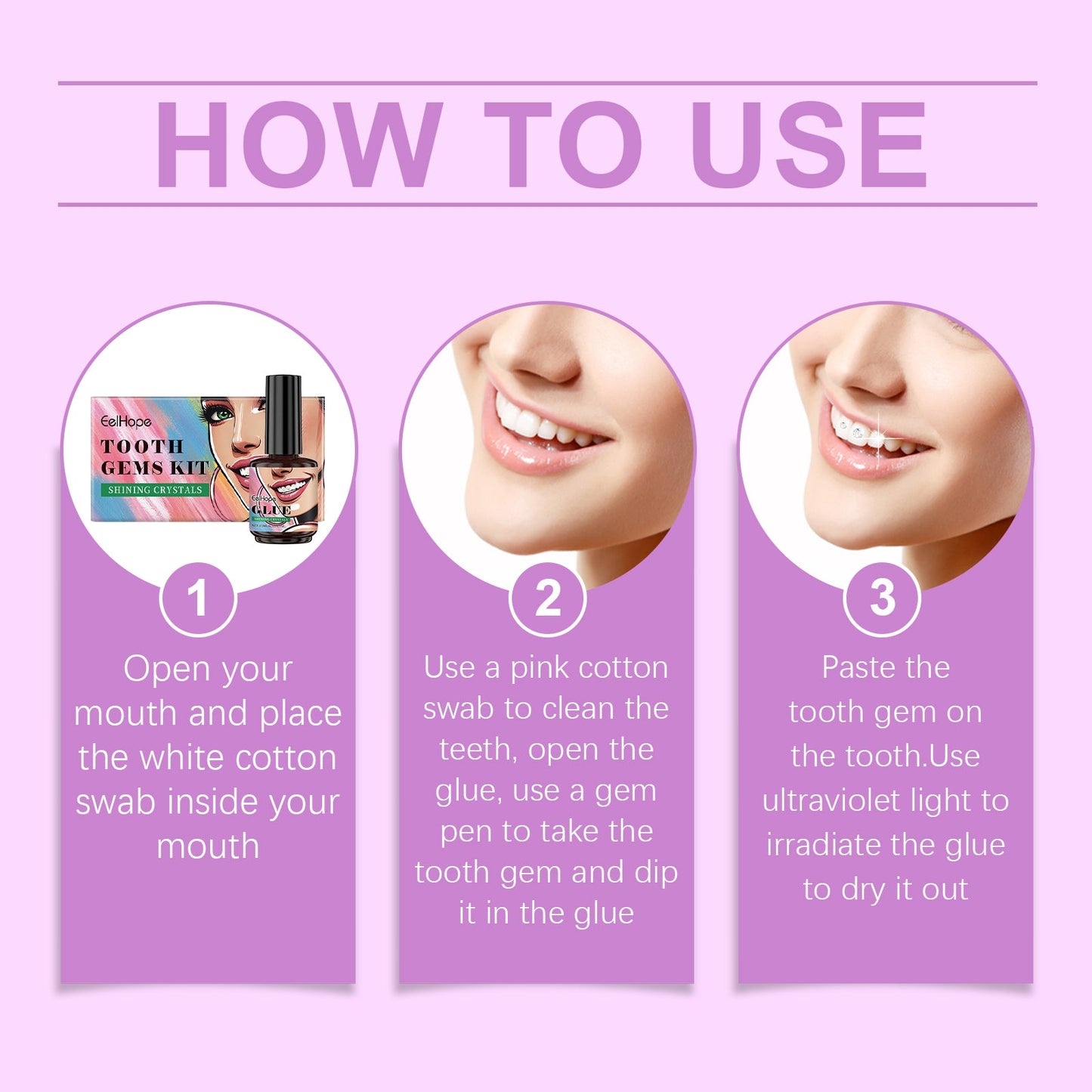 Ensemble de Beauté Dentaire : Kit de Décoration pour un Sourire Éclatant