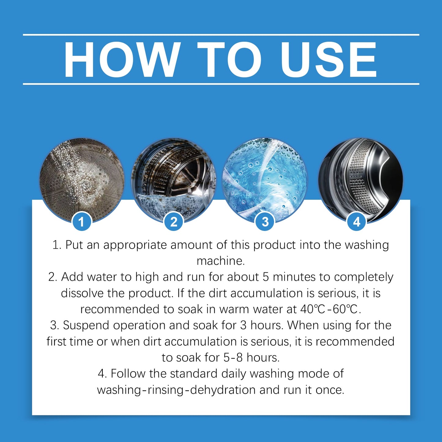 Washing Machine Decontaminator Cleaning Powder To Remove Dirt Odor Laundry Sink Household Clean Fresh And Effective - Korvel