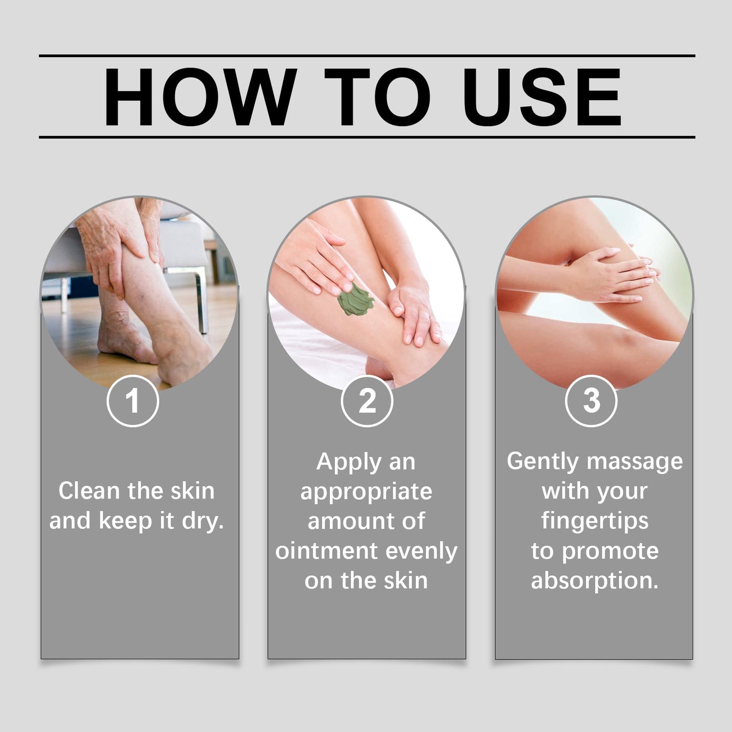 Crème de massage topique apaisante douce Comgrass
