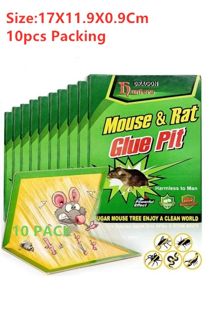 3-15pcs Mouse Board Sticky Mice Glue Trap High Effective Rodent Rat Bugs Catcher Pest Control Reject Non-toxic Eco-Friendly - Korvel