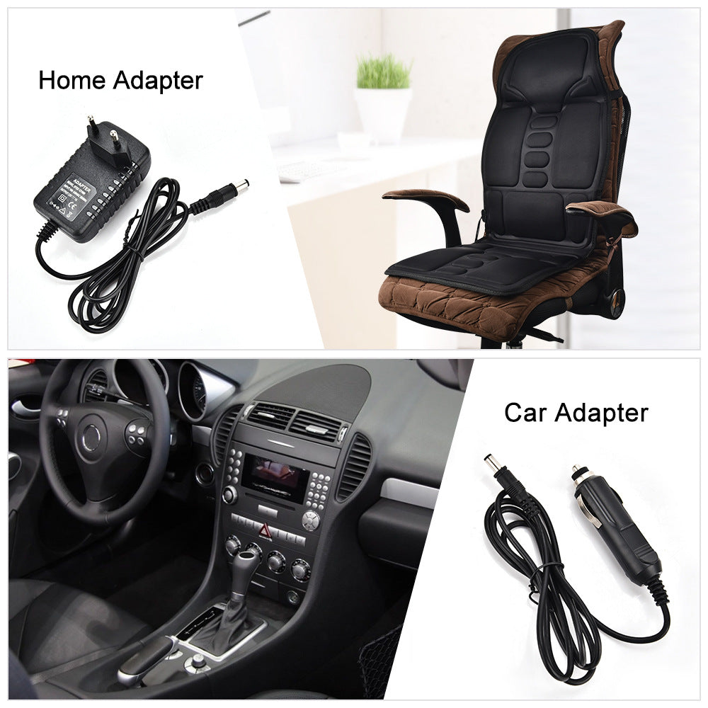 HISOME Dual-Use Car Heating Massage Cushion