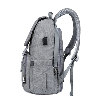 Baby Diaper Bag With USB Interface Large baby nappy changing Bag Mummy Maternity Travel Backpack for mom Nursing bags - Korvel