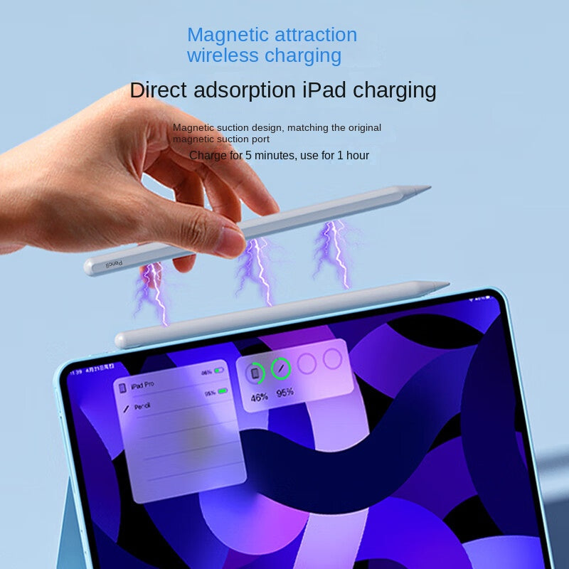 Apple Pencil Capacitive Pen Third Generation Suitable for Tablet Touchpen Apple iPad Magnetic Charging Handwriting Pen - Korvel