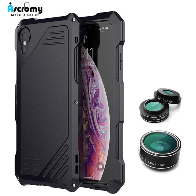Premium Lens Kit Case for iPhone XS Max - Fisheye, Macro, Wide Angle
