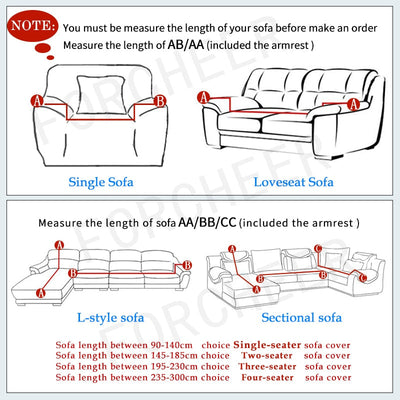 Elegant Flower Slipcover for Sofas - All-Inclusive Design