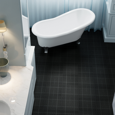 12 x 12 Inch Black Interlocking Deck Tiles - Pack of 12