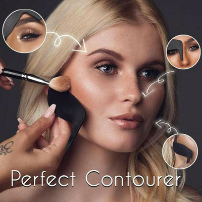 Makeup Curve Contour Mask Contourer Makeup Multifunctional Eyeliner Caliper Beauty Tool Tablet - Korvel