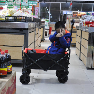 Folding Wagon Garden Shopping Beach Cart - Korvel