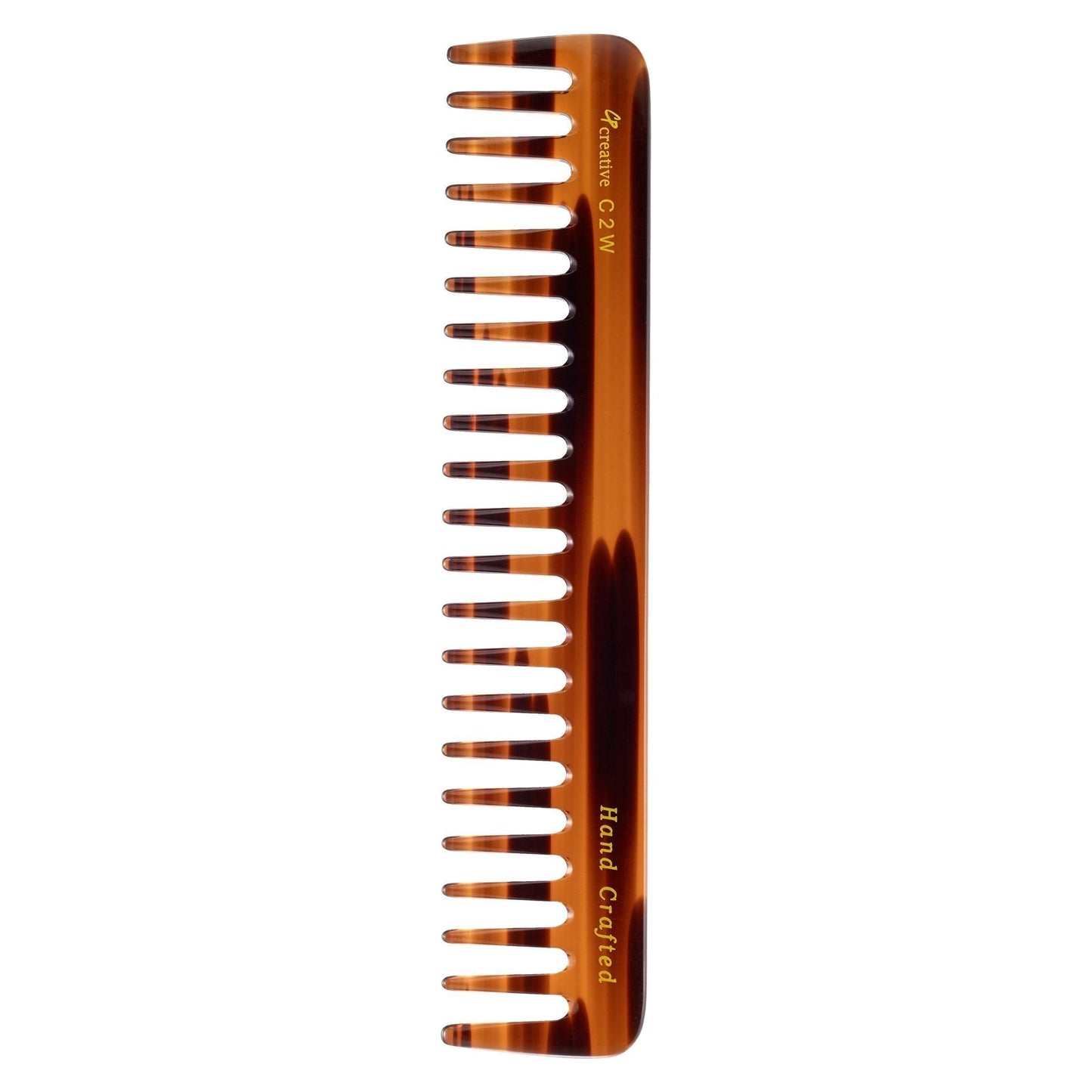 C2W Tortoise Tokyo Dark Blond Comb - Herramienta de Estilizado Premium de 8"