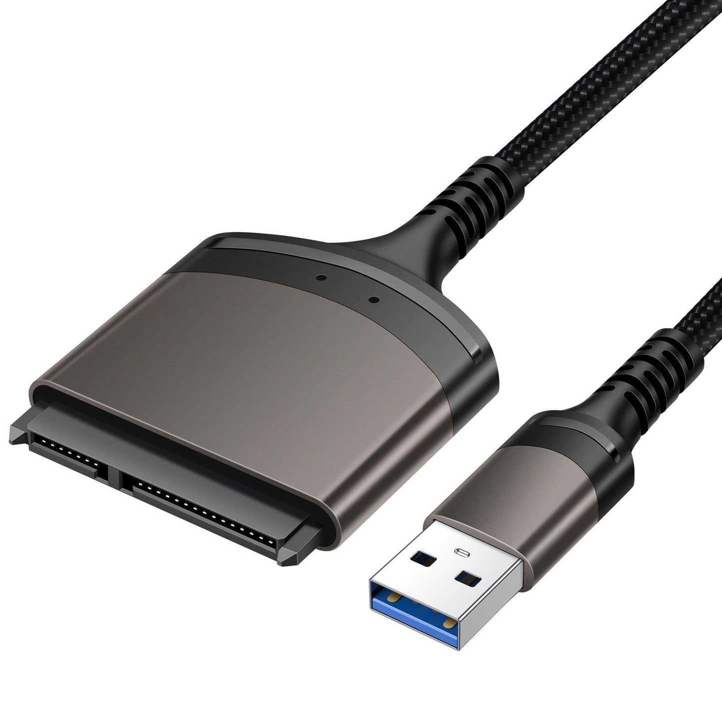 USB 3.0 to SATA Easy Drive Cable Serial Hard Disk 2.5-inch Mobile Hard Disk Adapter Cable USB Aluminum Alloy Shell - Korvel