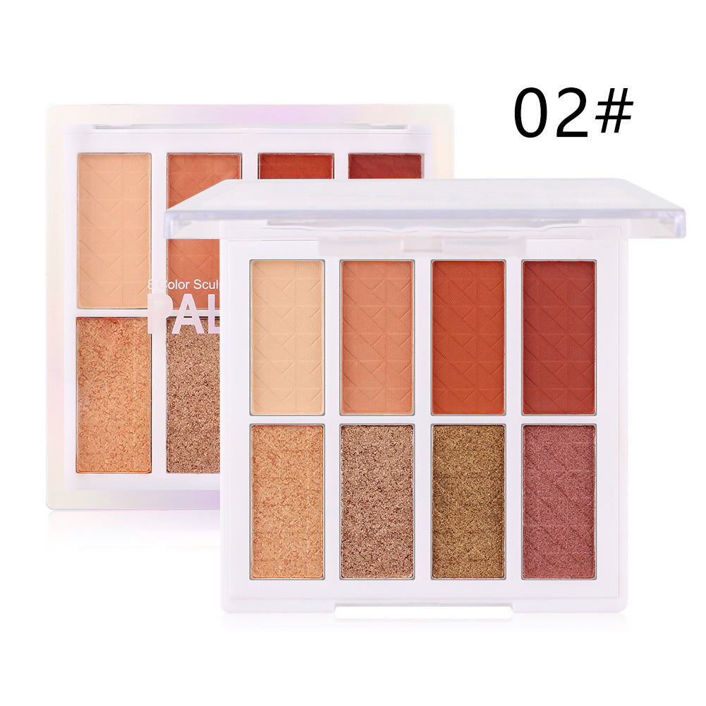 Romantic Beauty Matte Eyeshadow Palette - 8 Colors