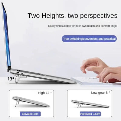 Adjustable Folding Laptop Stand - Ultra-Thin Portable Support