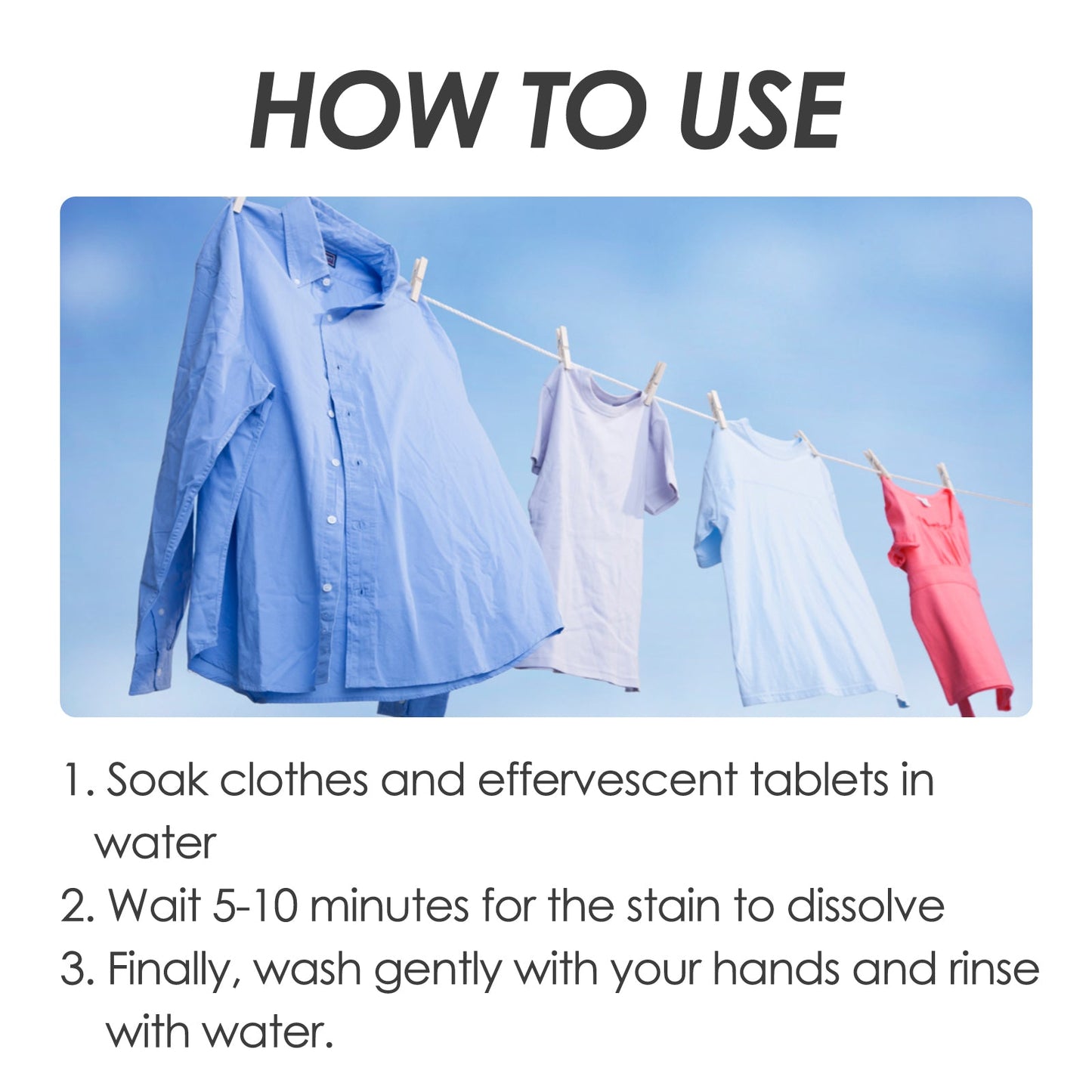Bioenzyme Explosion Salt Effervescent Tablets, Cleaning Clothing Yellow Stubborn Stains Coffee Stains Cleaning Tablets - Korvel