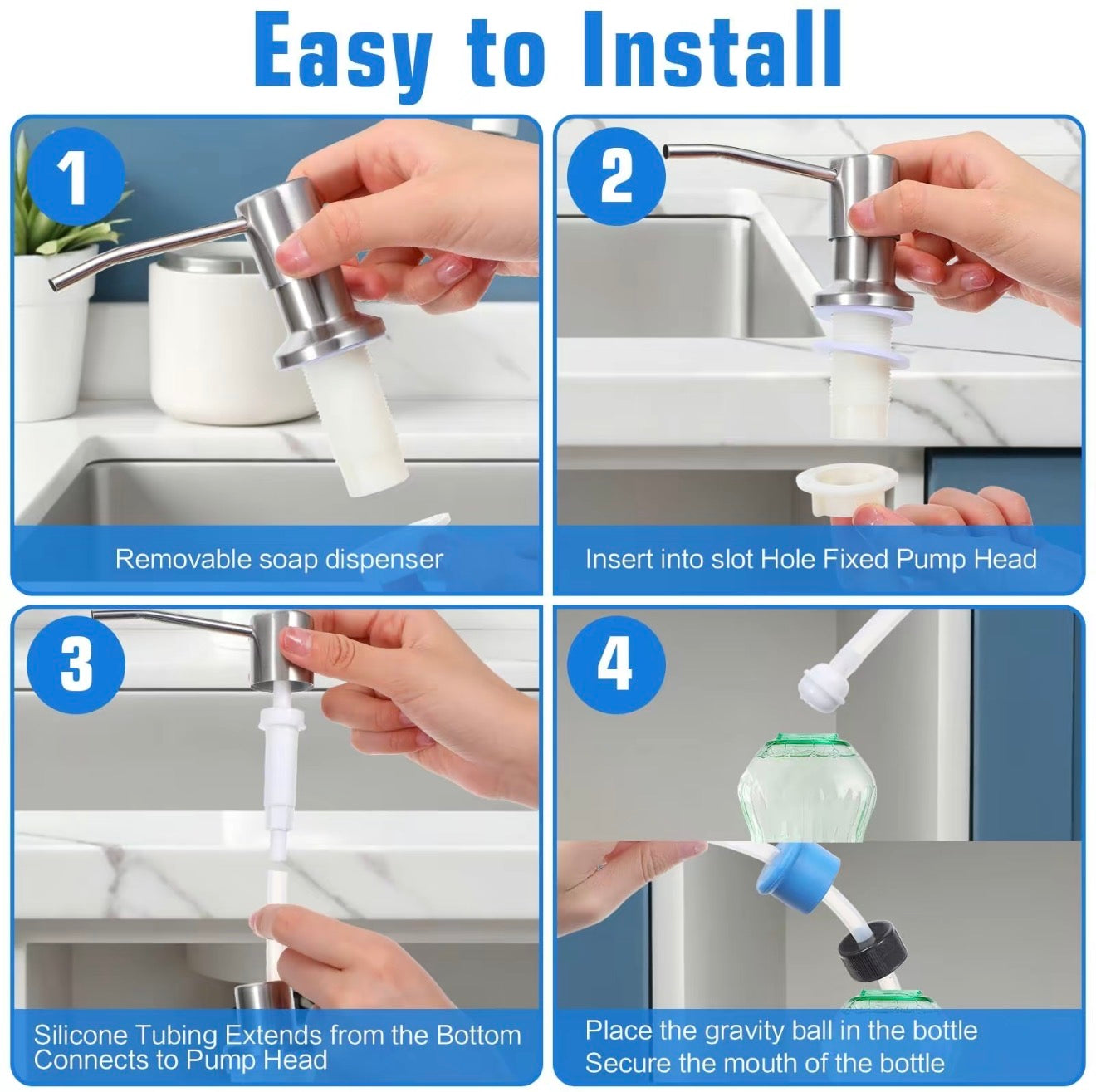 RefillEase Sink Soap Dispenser - Korvel
