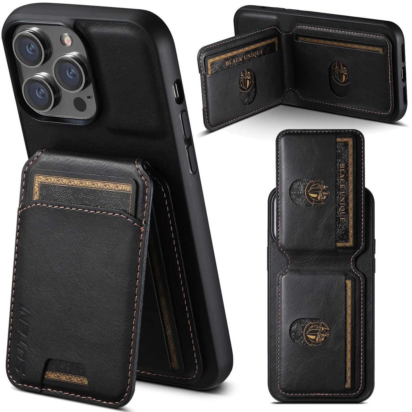 Applicable to iPhone16Plus Apple 14 card slot mobile phone case - Korvel
