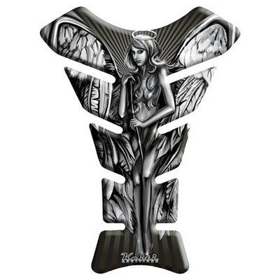 Protecteur de réservoir de moto Keiti - Design d'ange féminin