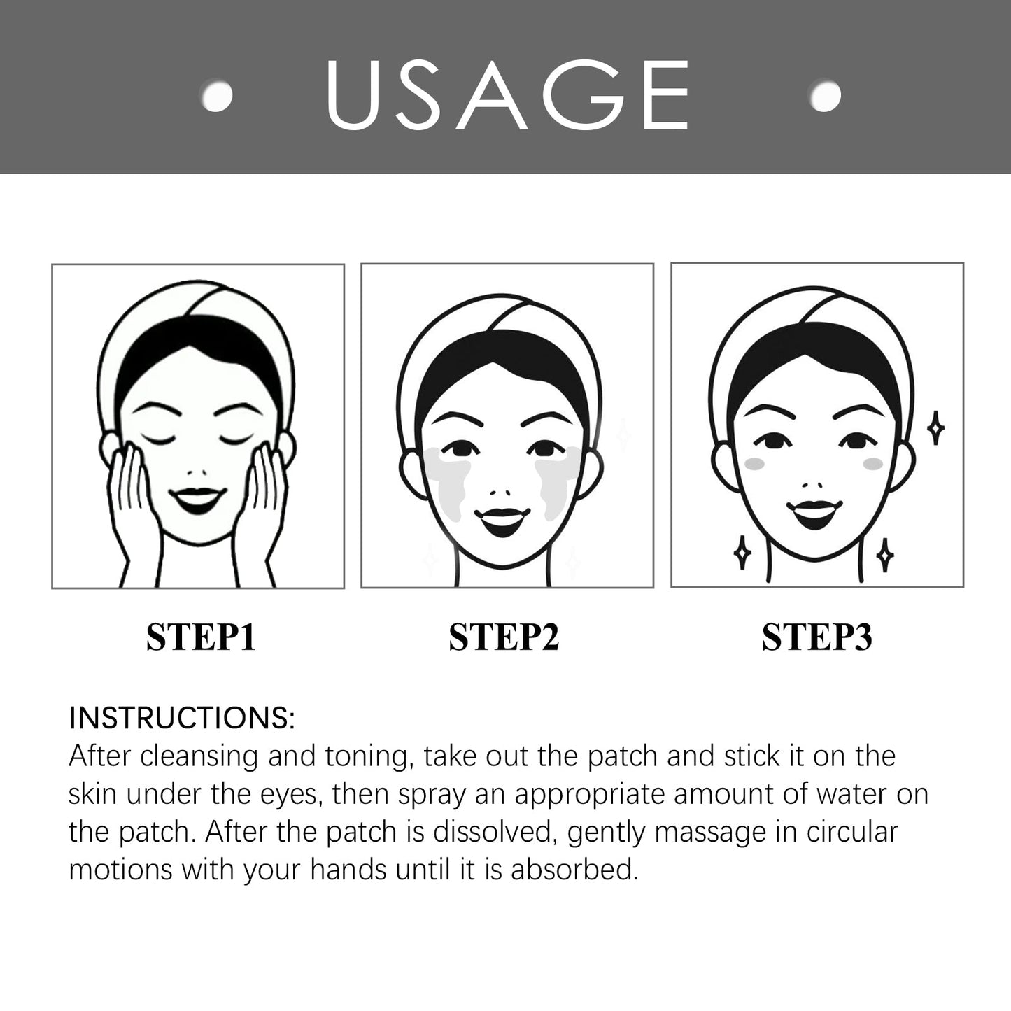Hydrolyzed Collagen Eye Mask, Moisturize And Moisturize The Skin Around The Eyes To Reduce The Fine Lines In The Corners Of The Eyes - Korvel