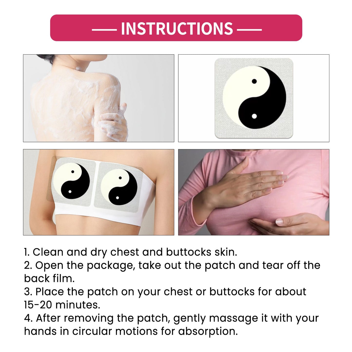 Breast & Buttock Enhance Patch, Plump Chest Firm And Full To Highlight The Curve Of The Hip Body Shaping Patch - Korvel