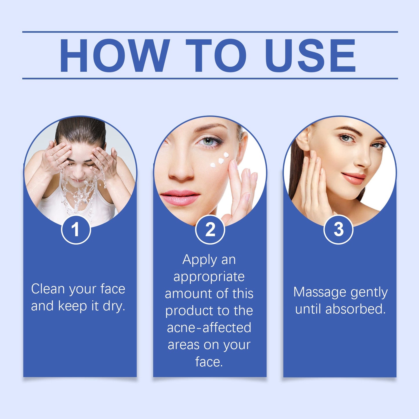 Herbal Acne-Clearing Cream Face Refreshing Oil Control Gentle Pore Cleansing Cream - Korvel