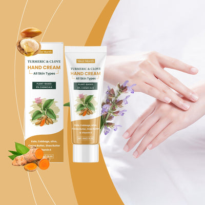 Crema de Manos con Aceite de Cúrcuma y Clavo para Manos Hidratadas