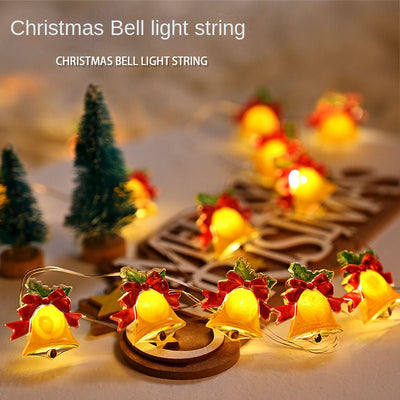 Christmas decoration, bell lights, string lights, Christmas tree lights, atmosphere, colorful light strips, store scene decoration, hanging ornaments, pendants - Korvel
