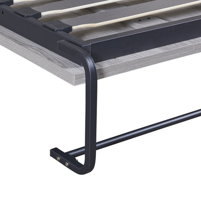Full Size Murphy Bed, can be Folded into a Cabinet Gray - Korvel
