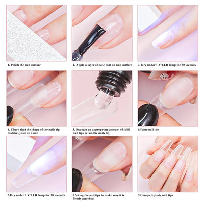 20ml/30ml Strong Nail Tips Glue Gel UV for Nails Rhinestones Resin Gem Jewelry DIY Decorations Adhesive Nail Fake Glue - Korvel