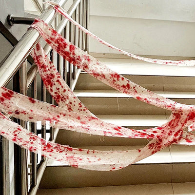 Halloween Bloody Cloth Strips for Spooky Decor