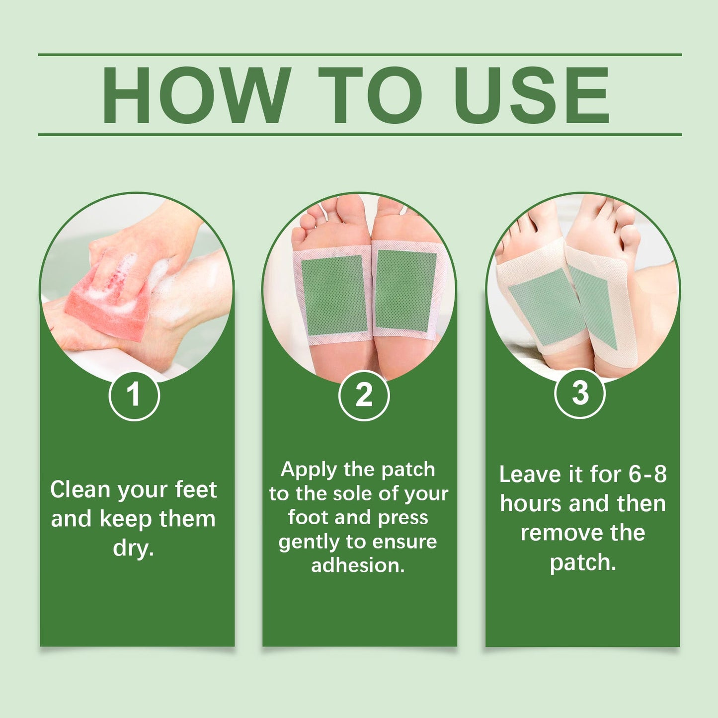 Foot Care Patch, A Gentle Daily Cleansing And Moisturizing Massage Patch For Feet - Korvel