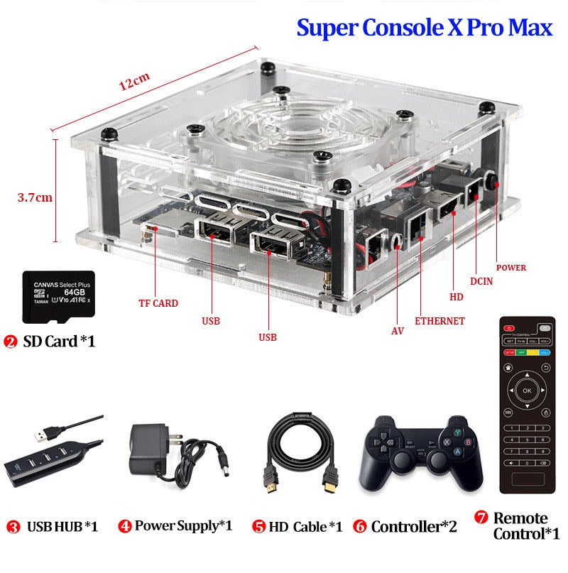 Super Console X Pro Max : Console de jeu vidéo rétro mini