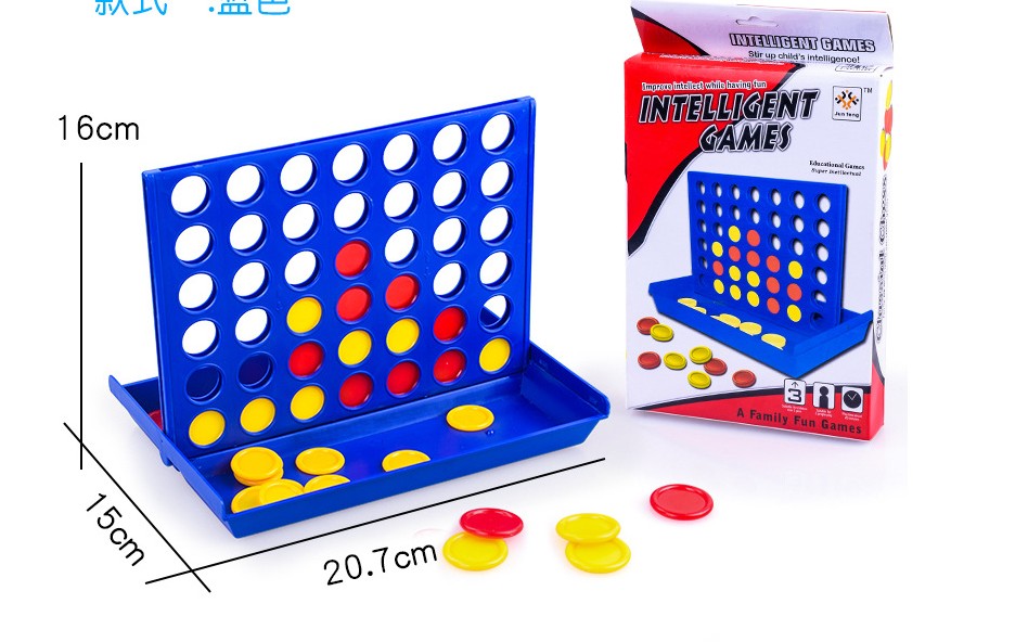 1 Set Connect 4 In A Line Board Game Children's Educational Toys - Korvel