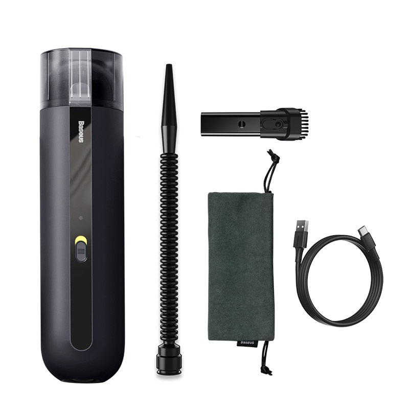 Baseus A2 Car Vacuum Cleaner Mini Handheld Auto Vacuum Cleaner with 5000Pa Powerful Suction For Home & Car & Office - Korvel