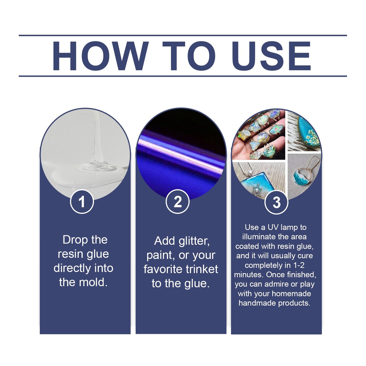Resin Glue Crystal Drop Glue Diy Handmade Crafts Odorless High Transparent Quick Drying Glue - Korvel