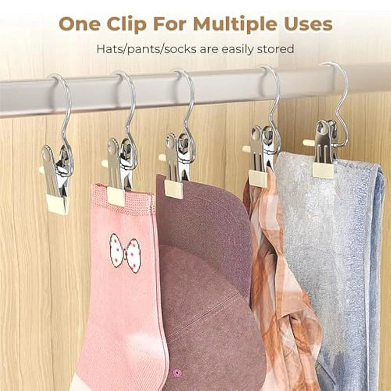 10pcs Premium Stainless Steel Clothespins for Laundry and Organization