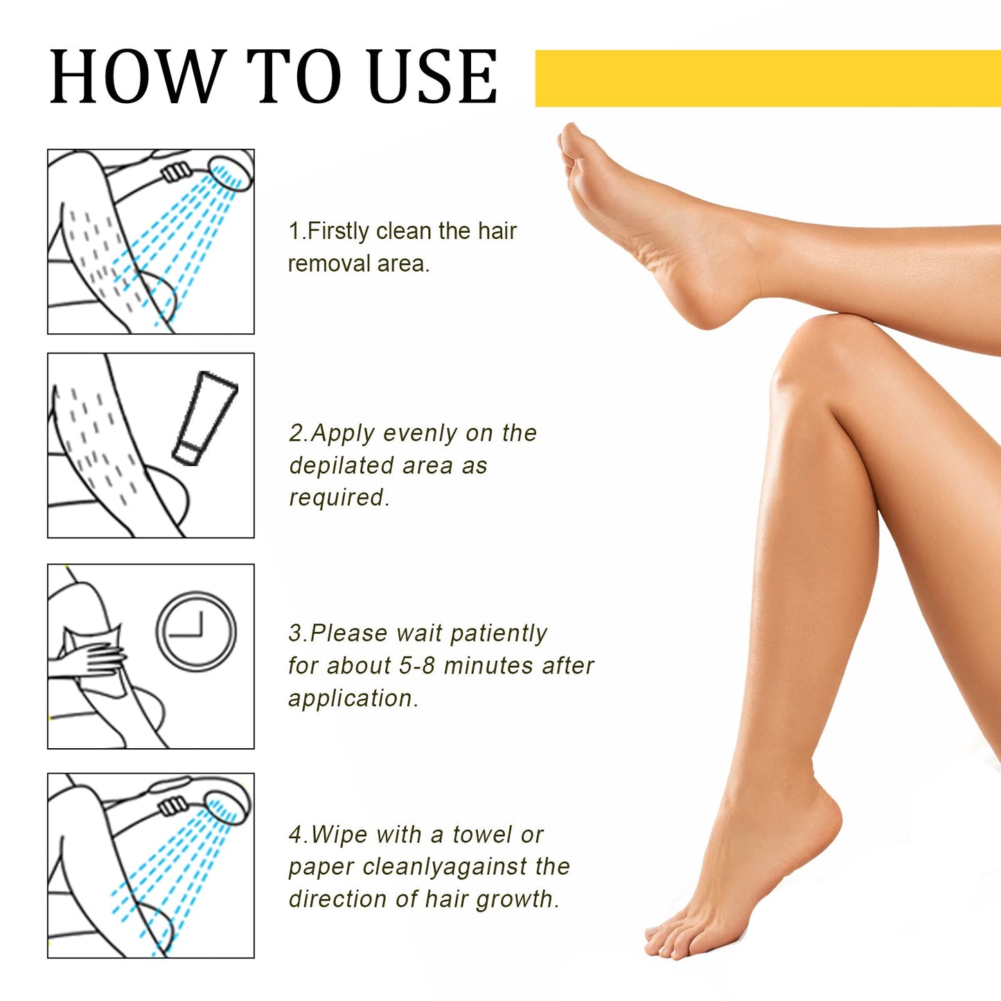 Honey And Milk Hair Removal Cream, Quick And Gentle Hair Removal All Over The Body Smooth Skin Hair Removal Cream - Korvel