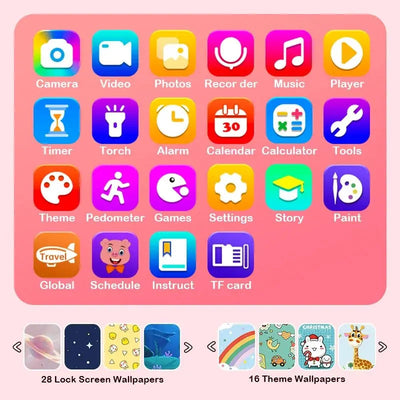 Kids Smart Phone Camera Toy - Touchscreen Learning Device