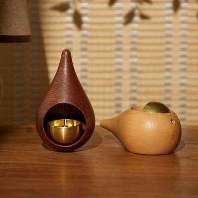 Dopamine Doorbell Water Drop Wind Chime - Copper Bell Decor